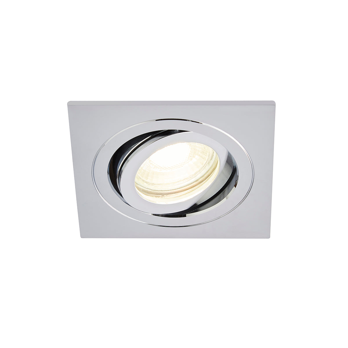 Forum SPA-35727 Cali Square IP65 Tiltable Downlight, Chrome