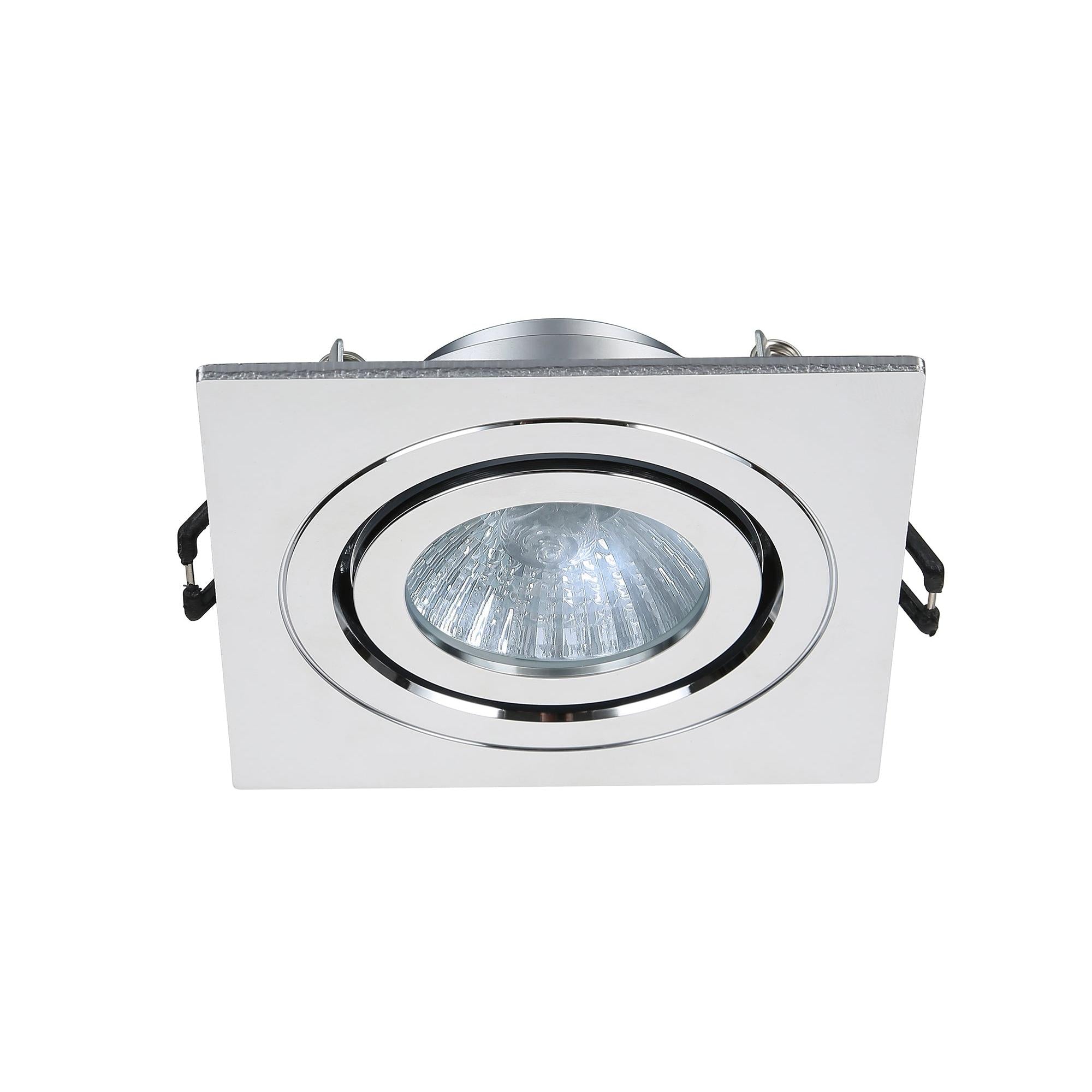 Forum SPA-35727 Cali Square IP65 Tiltable Downlight, Chrome