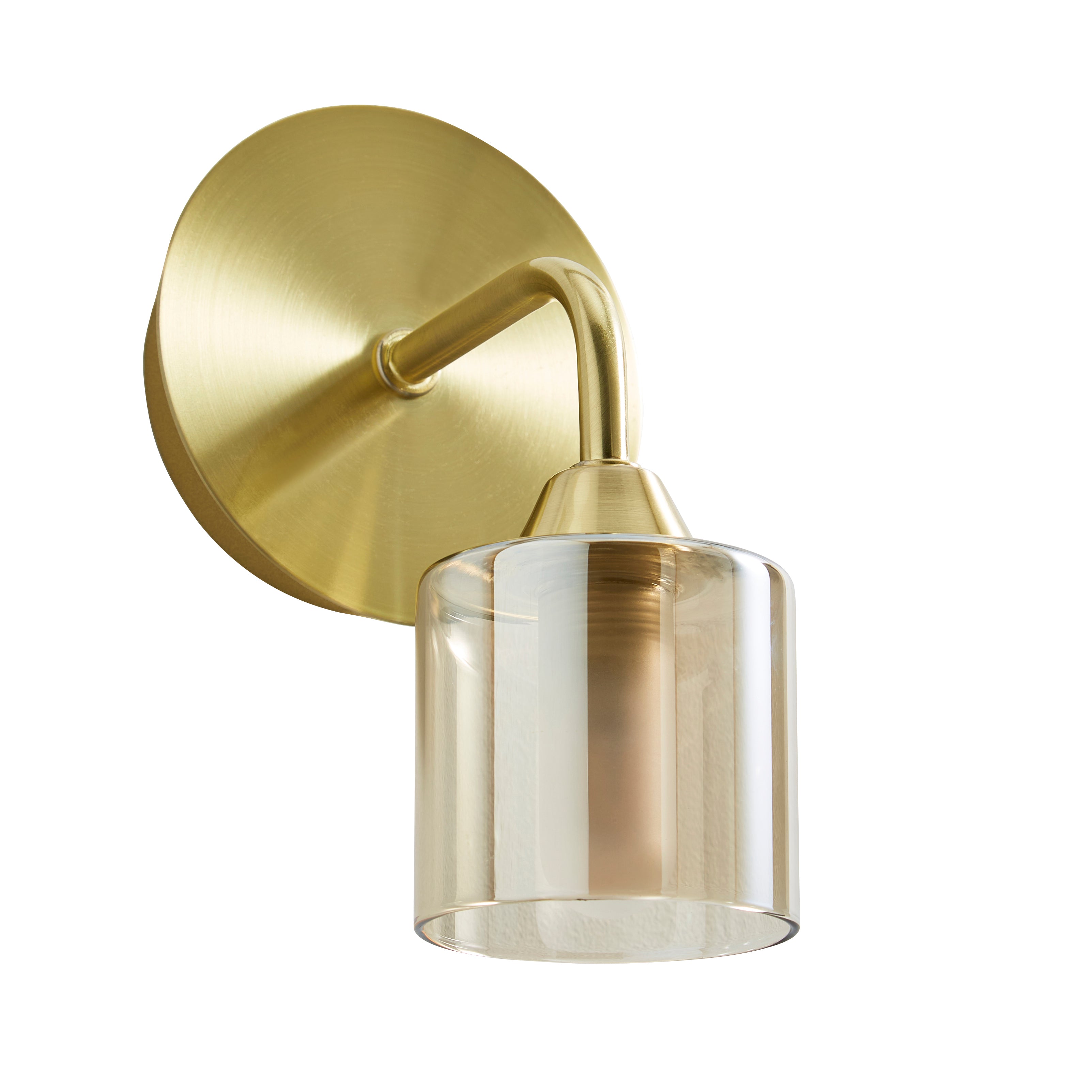 Forum SPA-35811-CHAMP Patras Bathroom Wall Light, Satin Brass