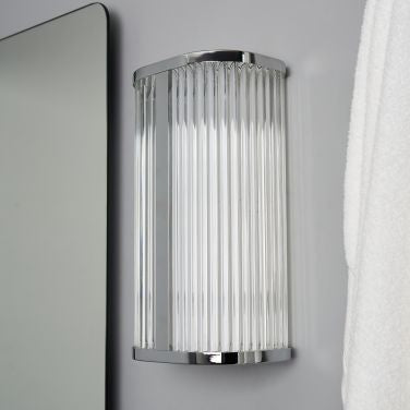 Forum SPA-44379-CHR Nayru Bathroom LED CCT Wall Light, Chrome