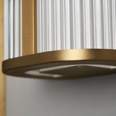 Forum SPA-44380-SBRS Nayru Bathroom LED CCT Wall Light, Brass