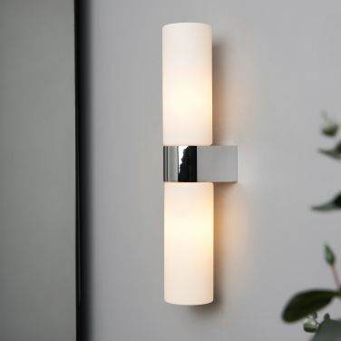 Forum SPA-44384-CHR Cuco Bathroom Wall Light, Chrome