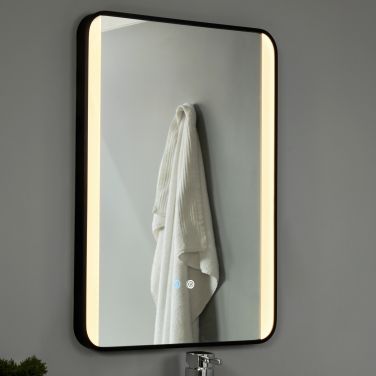 Forum SPA-44482 Lori CCT LED Bathroom Mirror with Motion Sensor and Demist - Matt Black