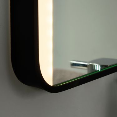 Forum SPA-44482 Lori CCT LED Bathroom Mirror with Motion Sensor and Demist - Matt Black