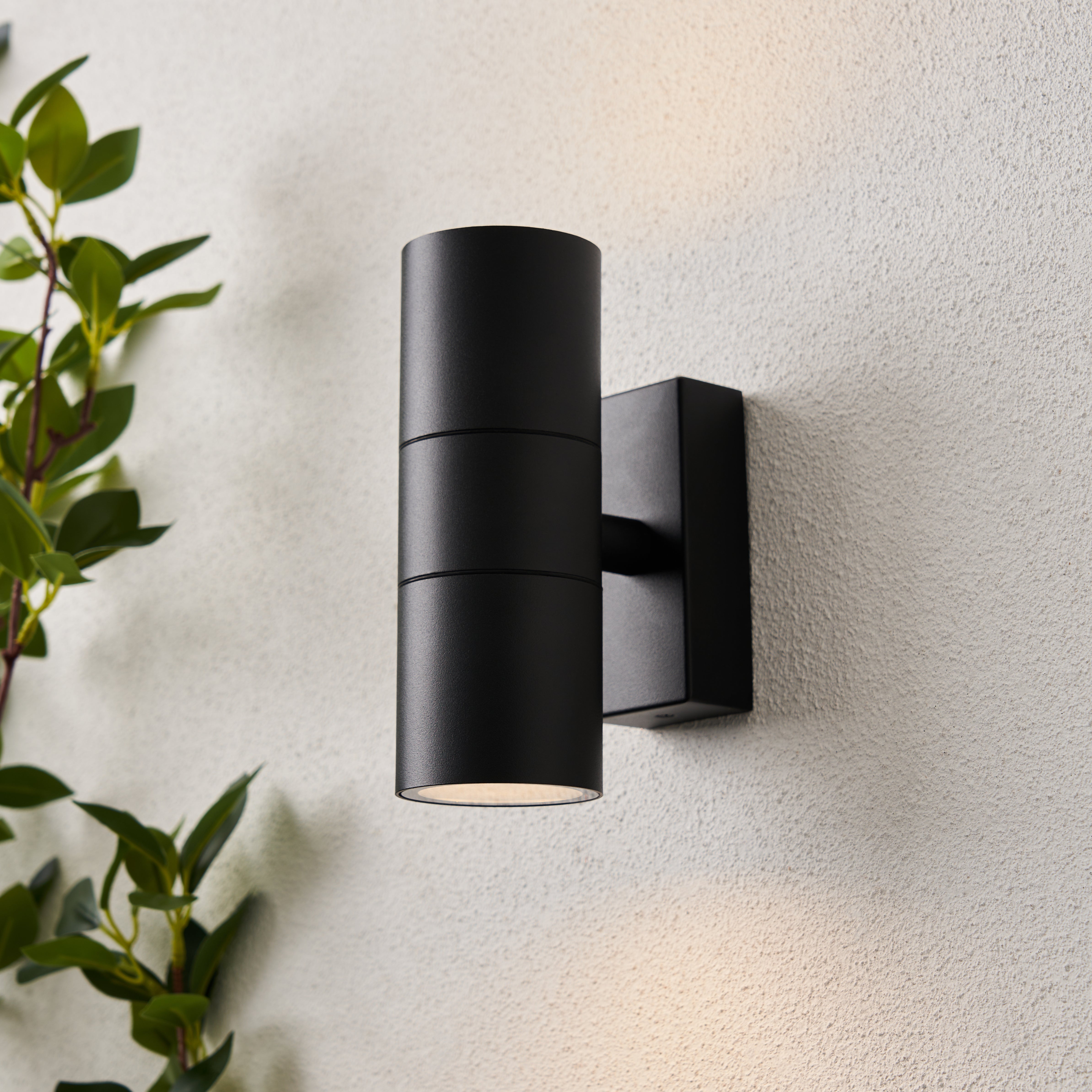 Forum ZN-20941-BLK-65 Leto 2 Light Up and Down Outdoor Wall Light - Black