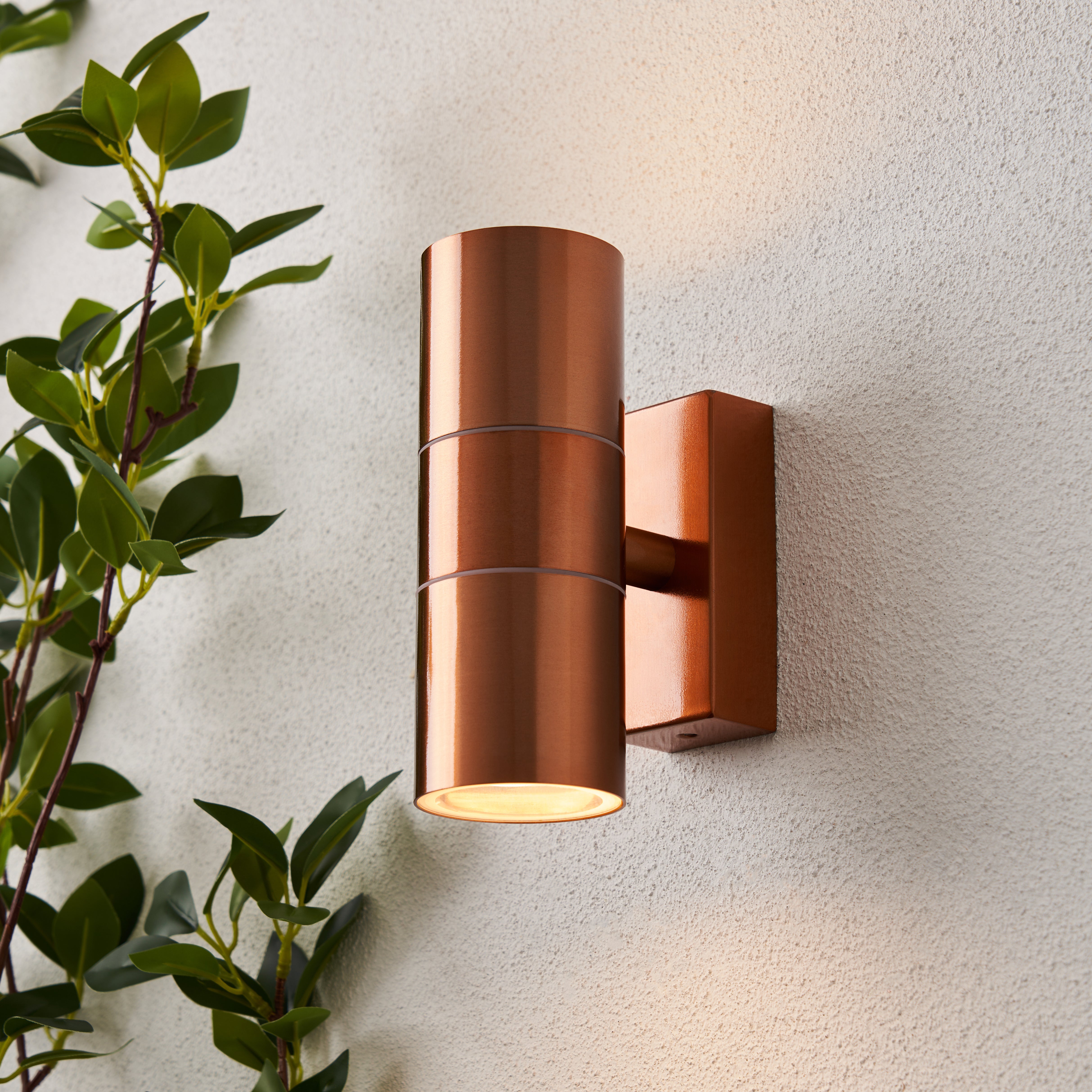 Forum ZN-20941-COP-65 Leto 2 Light Up and Down Outdoor Wall Light - Copper