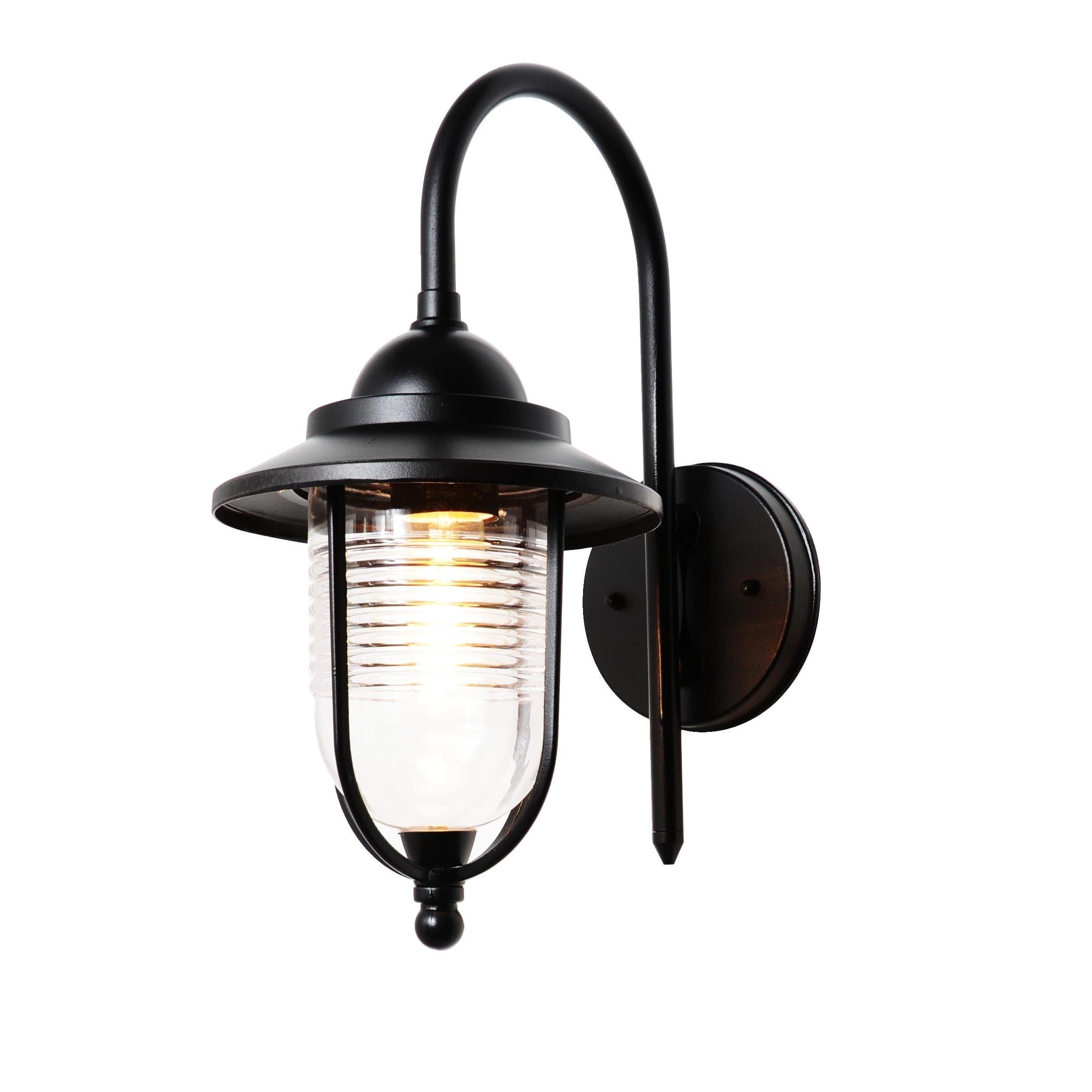 Forum ZN-20957-BLK Eris Outdoor Fishermans Style Wall Light - Black