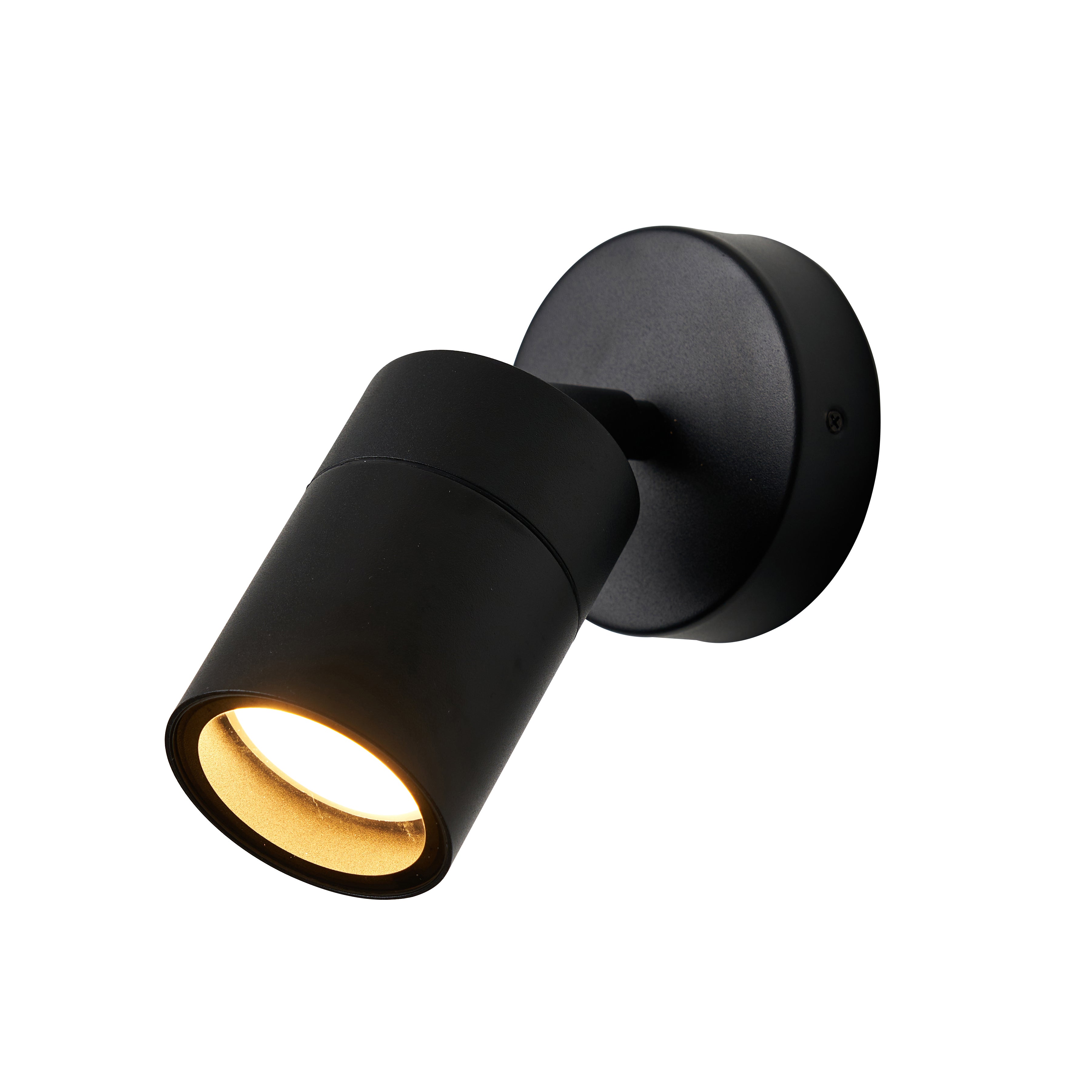 Forum ZN-26536-BLK-65 Leto 1 Light Adjustable IP65 Outdoor Wall Light -Black