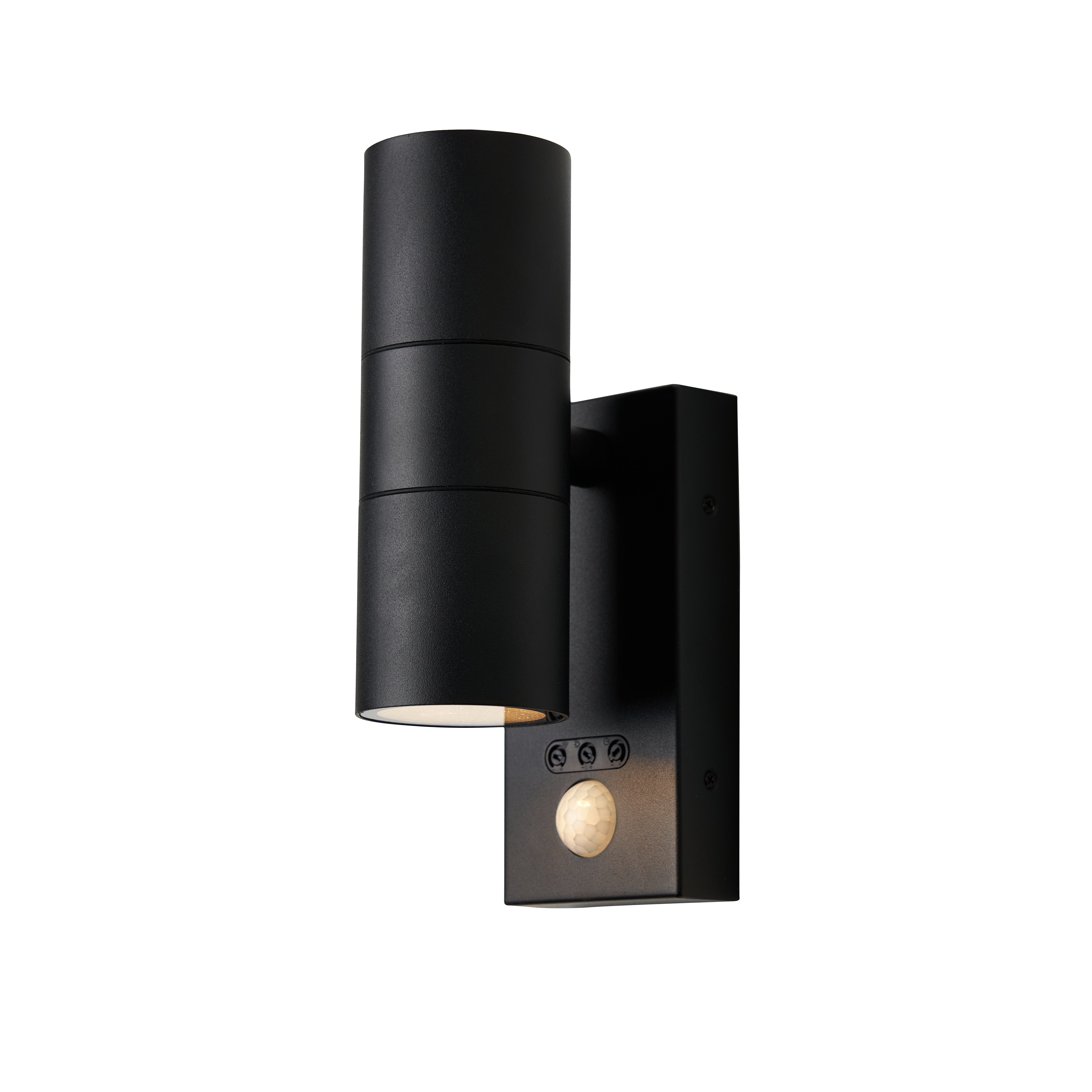 Forum ZN-29179-BLK-65 Leto Outdoor Wall Light with PIR Sensor, Black