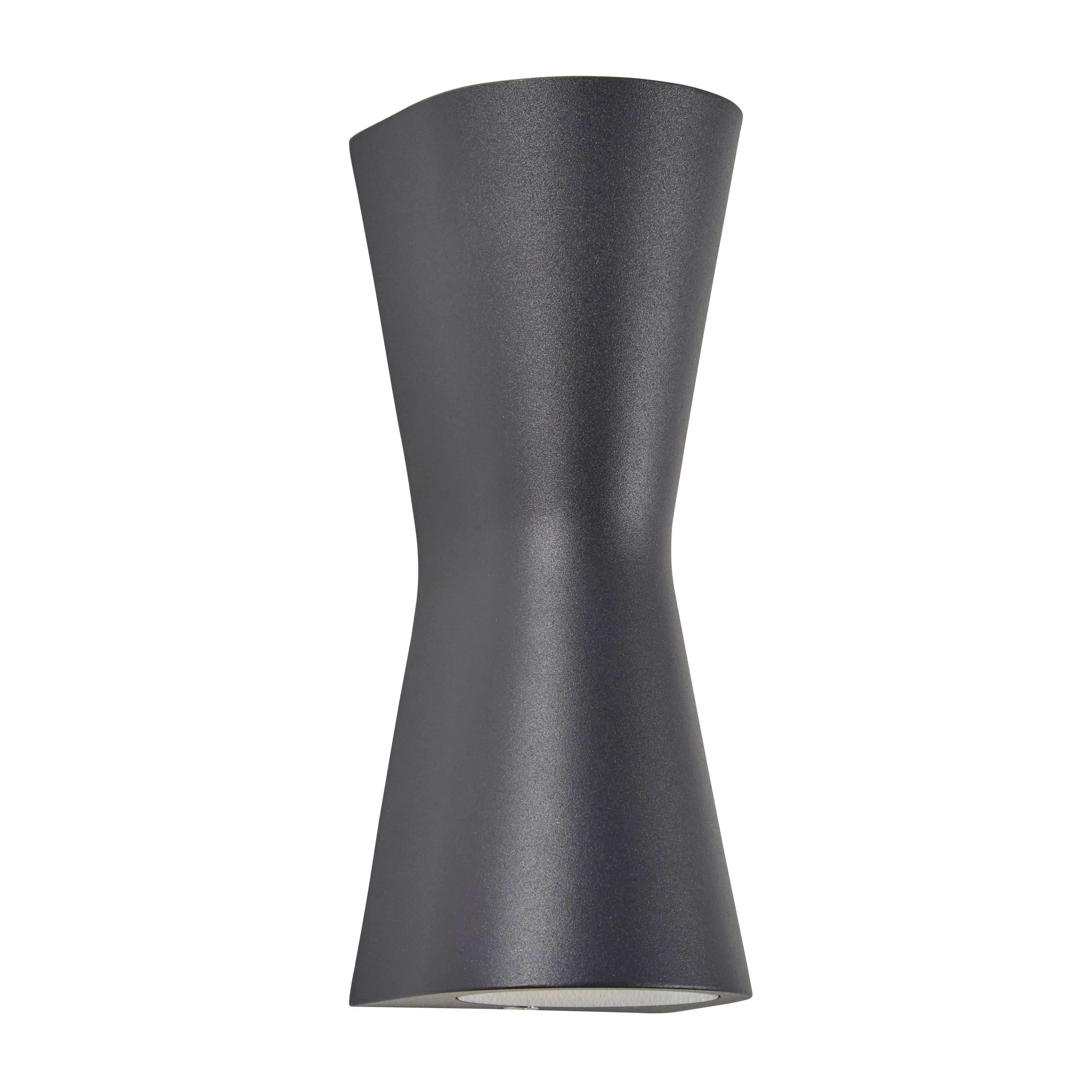 Forum ZN-29347-Anth Skye Outdoor Double Cone Style Up and Down Wall Light, Anthracite