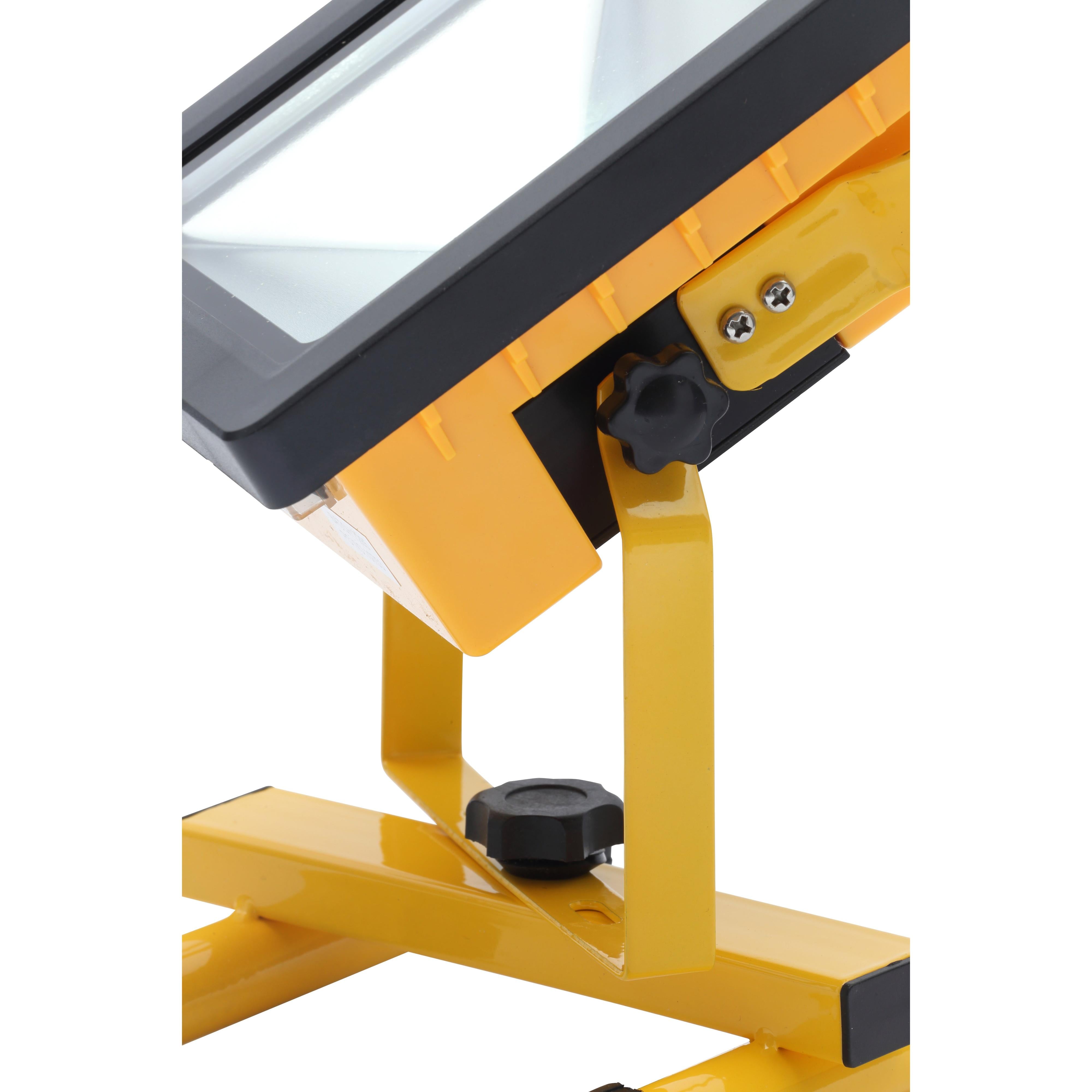 Forum ZN-31386 Recharge IP65 20 Watt Outdoor Rechargeable Work Light - Yellow and Black