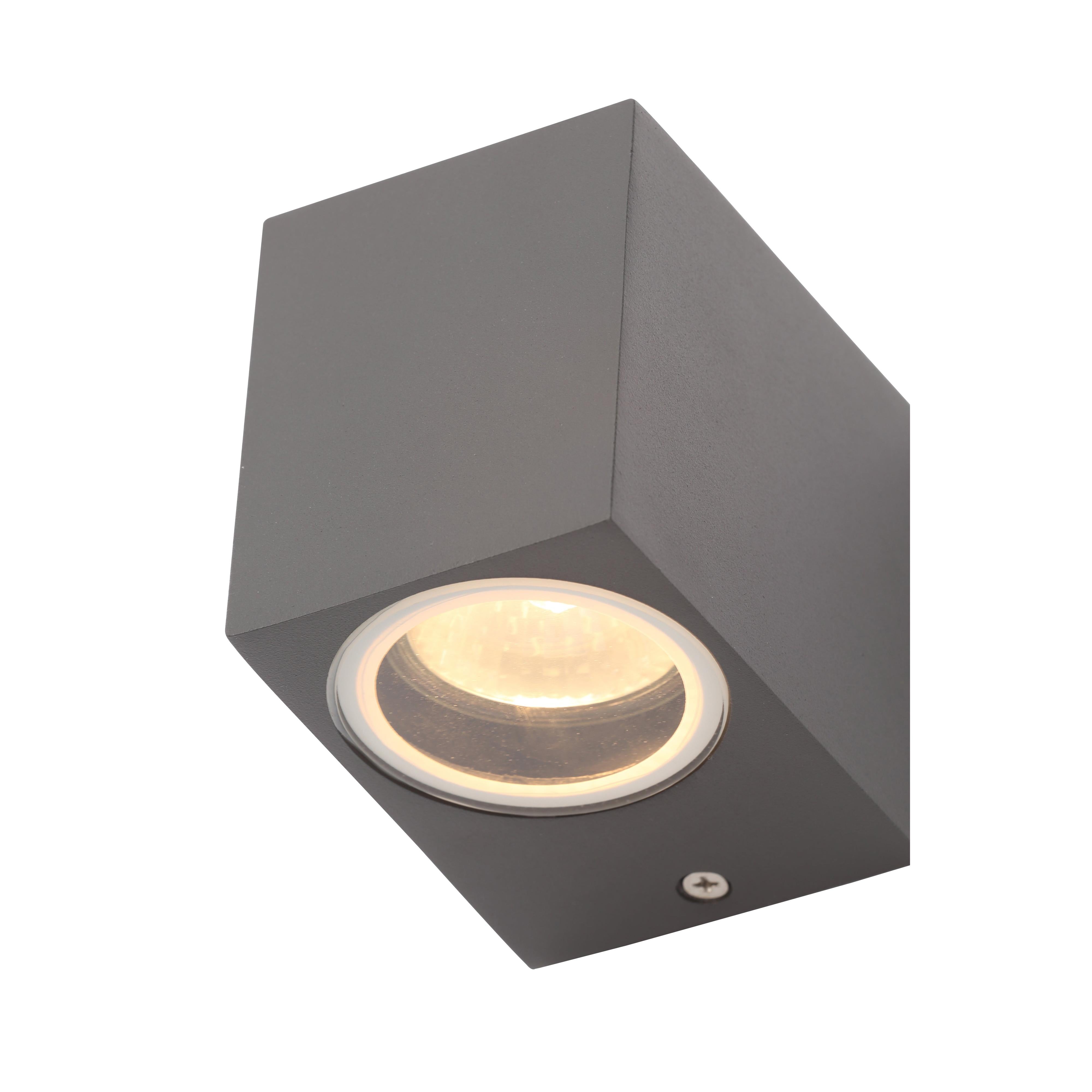 Forum ZN-31758-ANTH Fleet Outdoor Square Wall Down Light, Anthracite