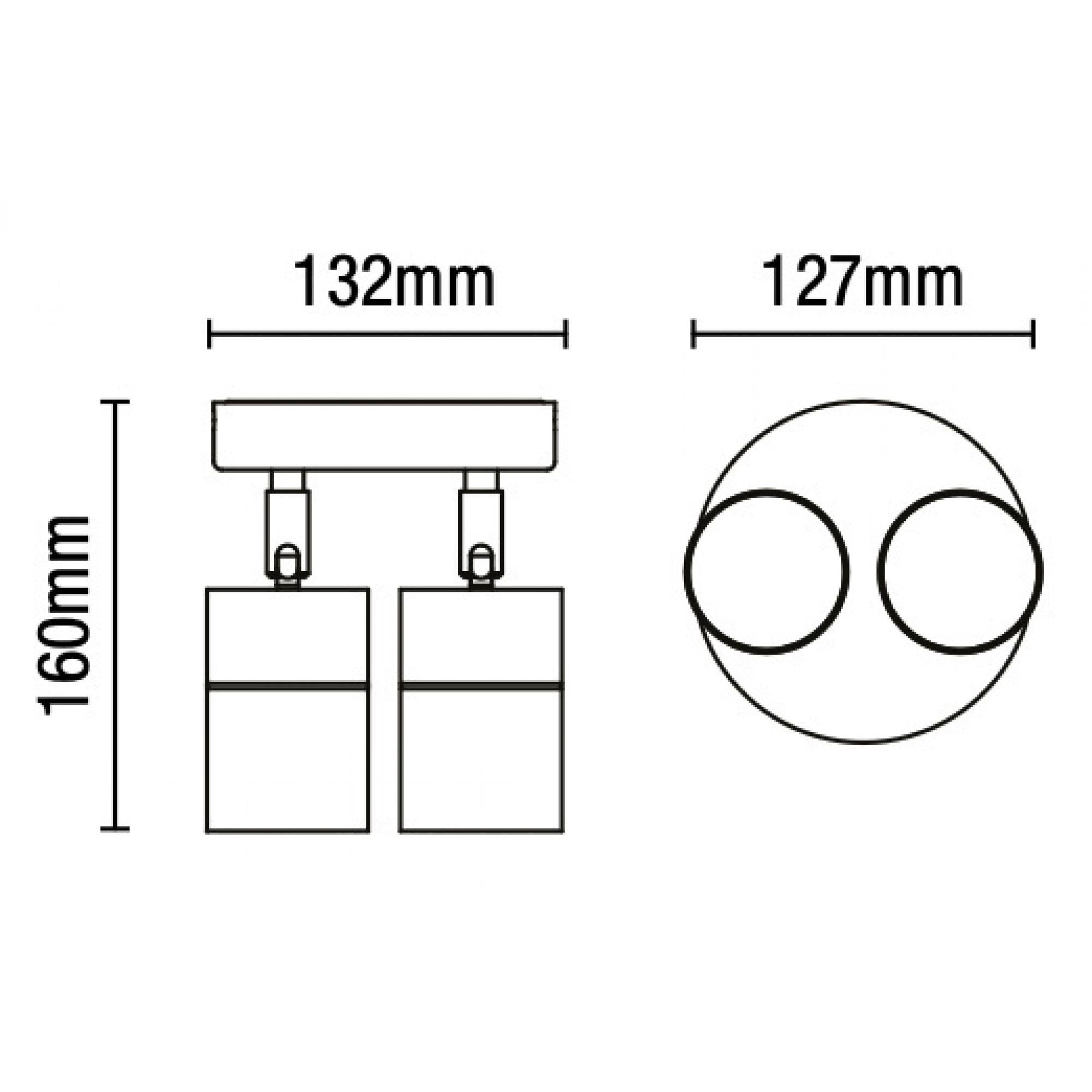 Forum ZN-34018-SST-65 Leto Twin Outdoor Wall Light, Stainless Steel