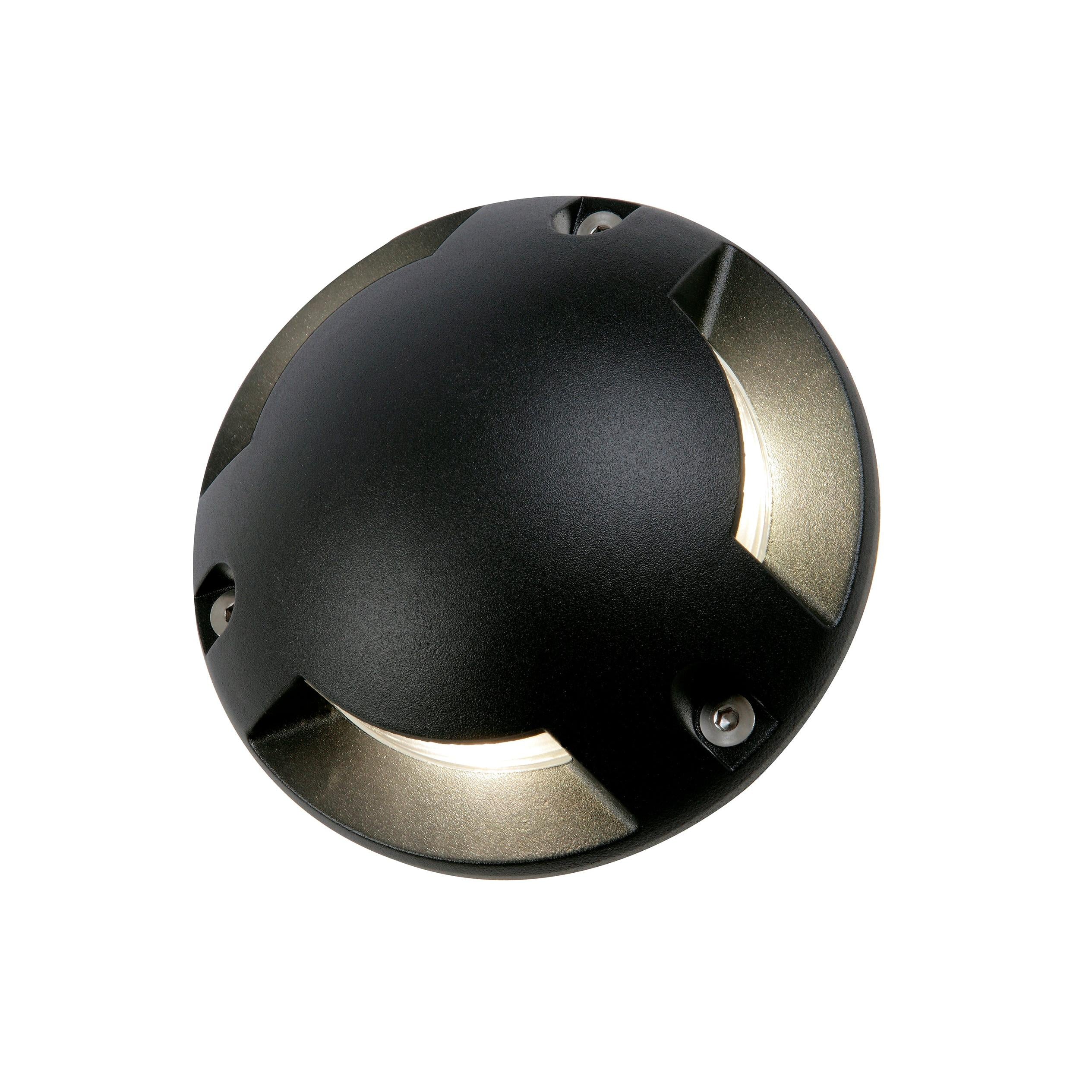 Forum ZN-35738-BLK Scout 3 Way Outdoor Surface Mount Drive Over Ground Light - Black