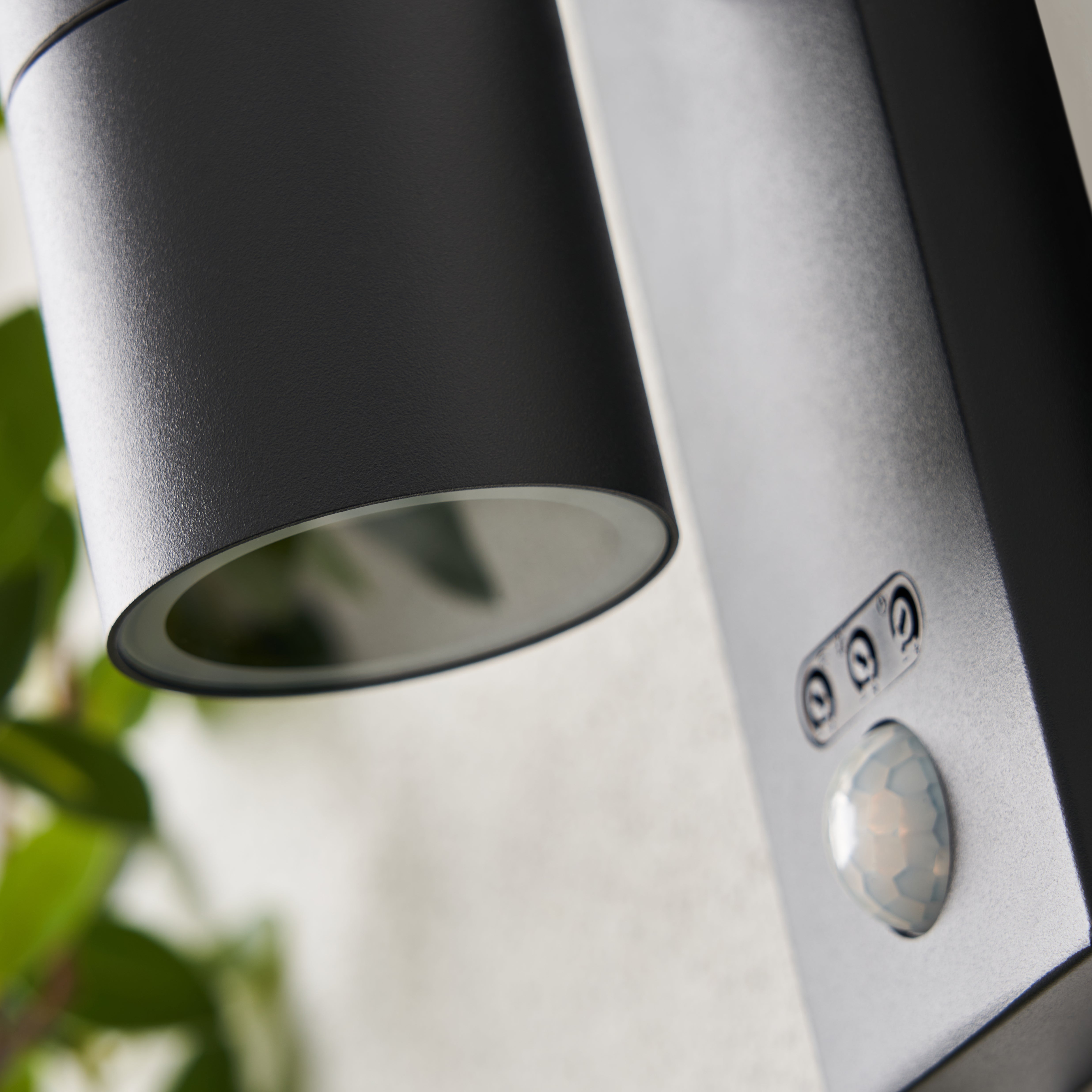 Forum ZN-37938-ANTH-65 Leto Outdoor Up or Down Wall Light with PIR Sensor, Anthracite