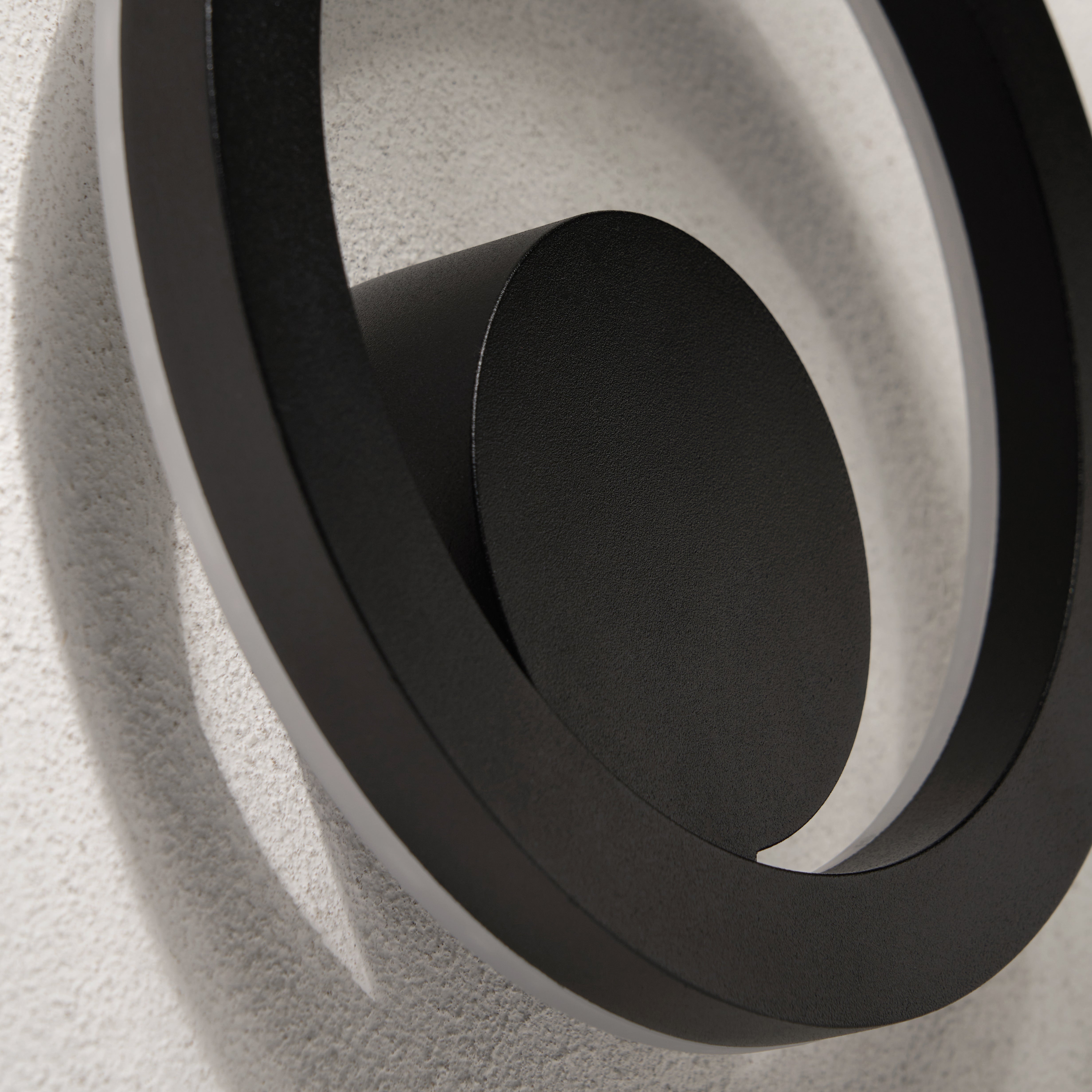 Forum ZN-44251-BLK Eclipse Outdoor LED Circular Wall Light, Black