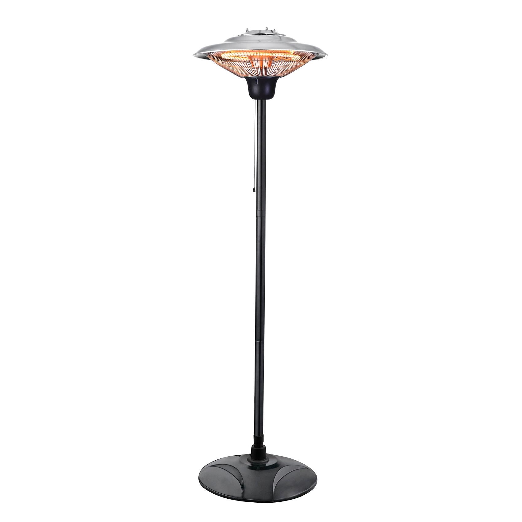Forum ZR-38155-SIL Coral 1500w FS Carbon Elem Patio Heater Silver