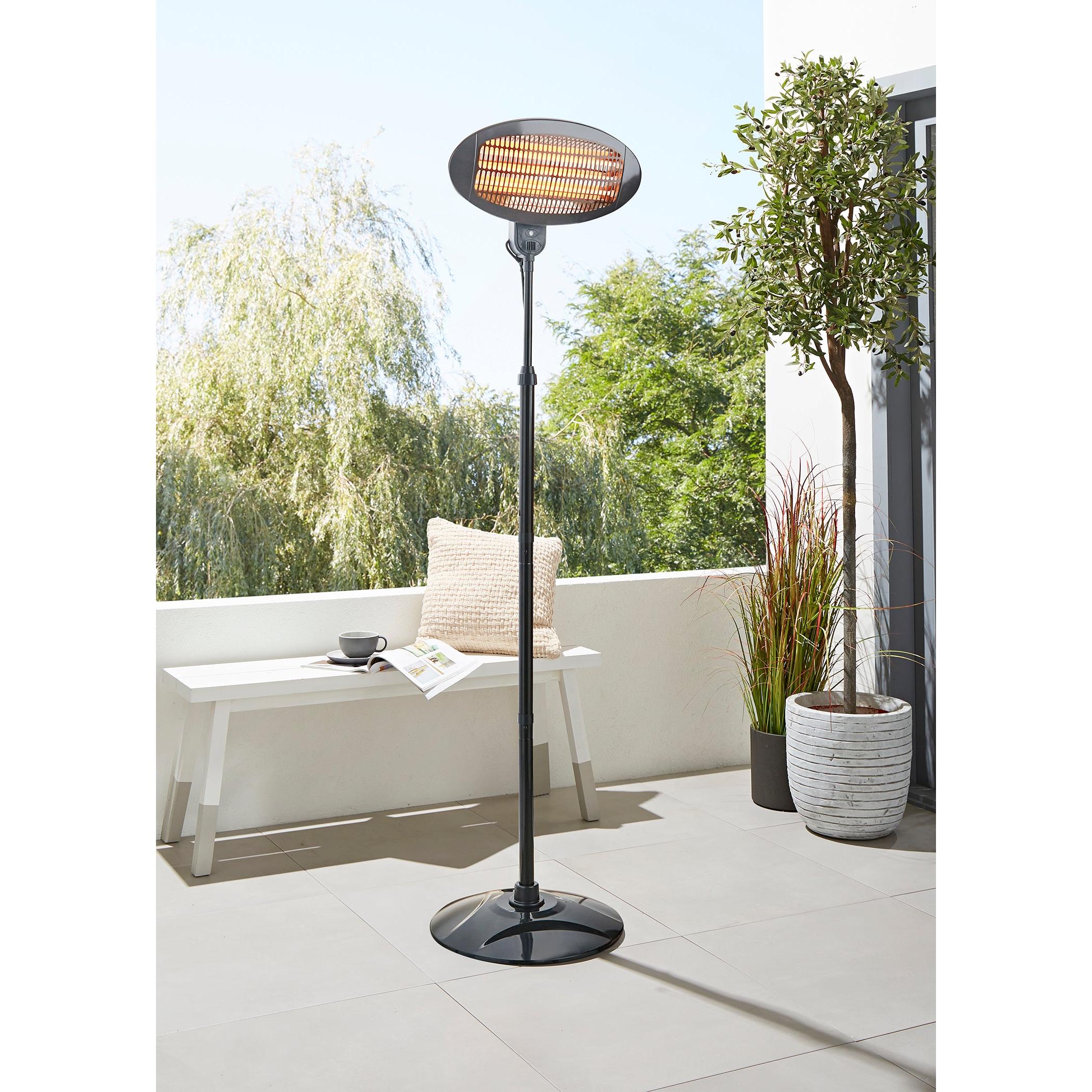 Forum ZR-38156-BLK Opal 2000w max FS Carbon Elem Patio Heater Black