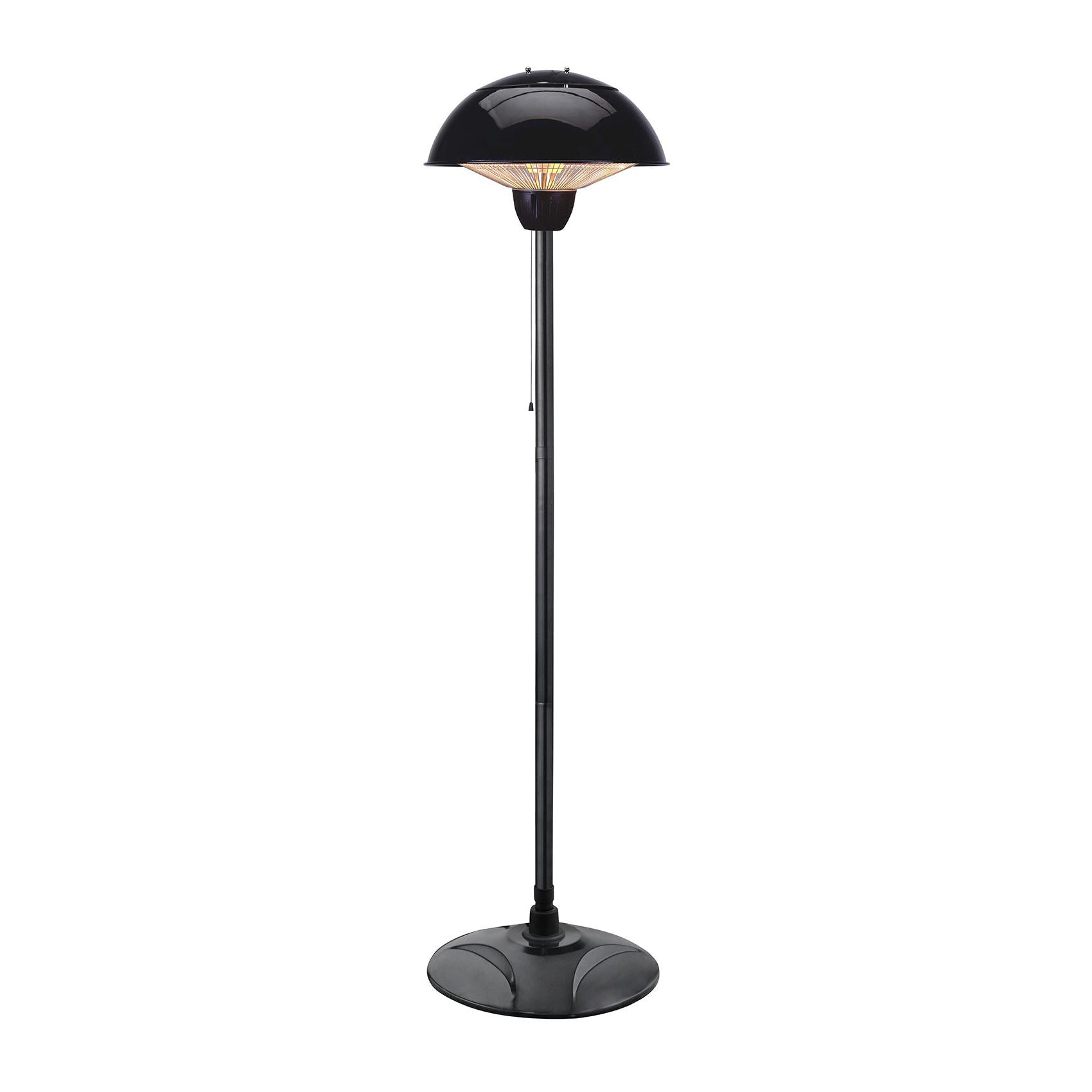 Forum ZR-38834-BLK Onyx 1500w FS Halogen Elem Outdoor Heater Black
