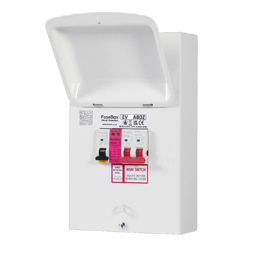 FuseBox EV40ABDZ EV Charger Supply Unit 40A Bi-directional RCBO and T2 SPD