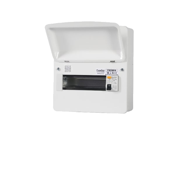 FuseBox F3008RB 8 Way RCD Incomer Consumer Unit 63A 30mA RCD Type B