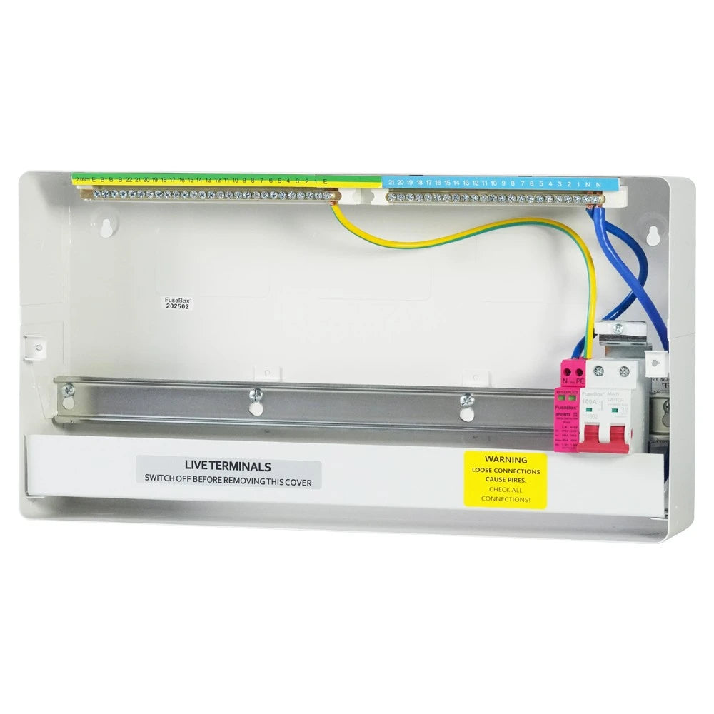 FuseBox F3021MZ 21 Way RCBO Consumer Unit With T2 SPD