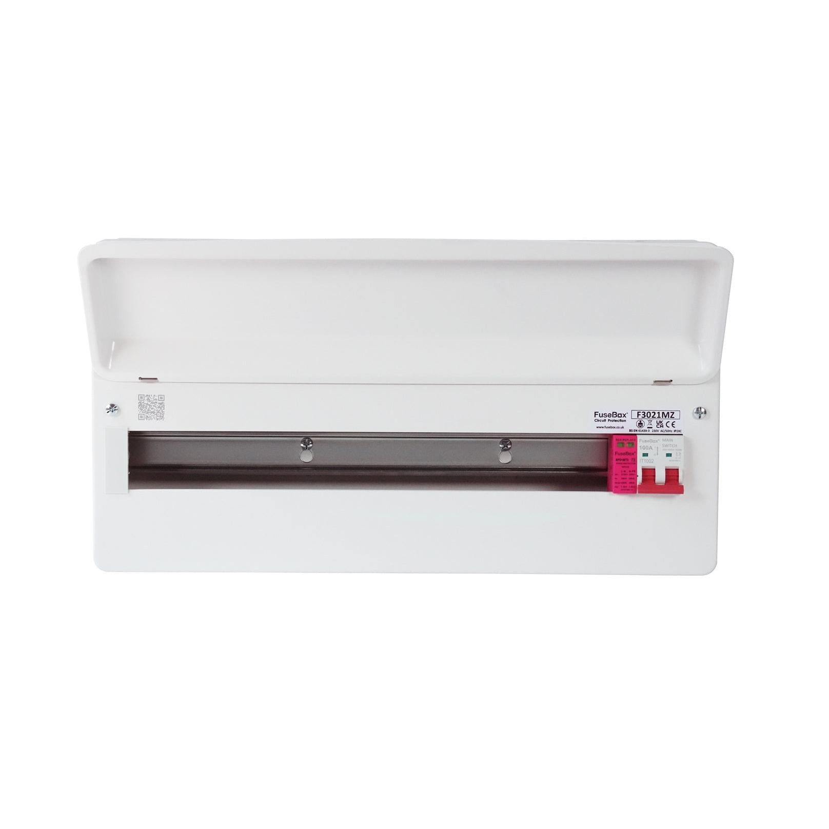 FuseBox F3021MZ 21 Way RCBO Consumer Unit With T2 SPD