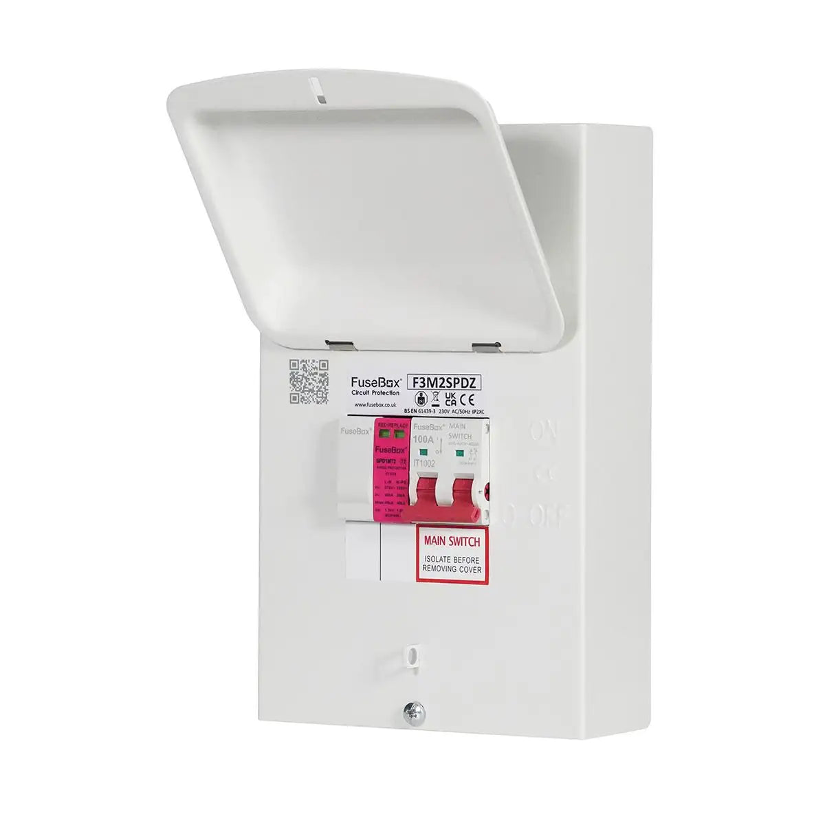 FuseBox F3M2SPDZ Retro Fit 100A Main Switch & T2 SPD