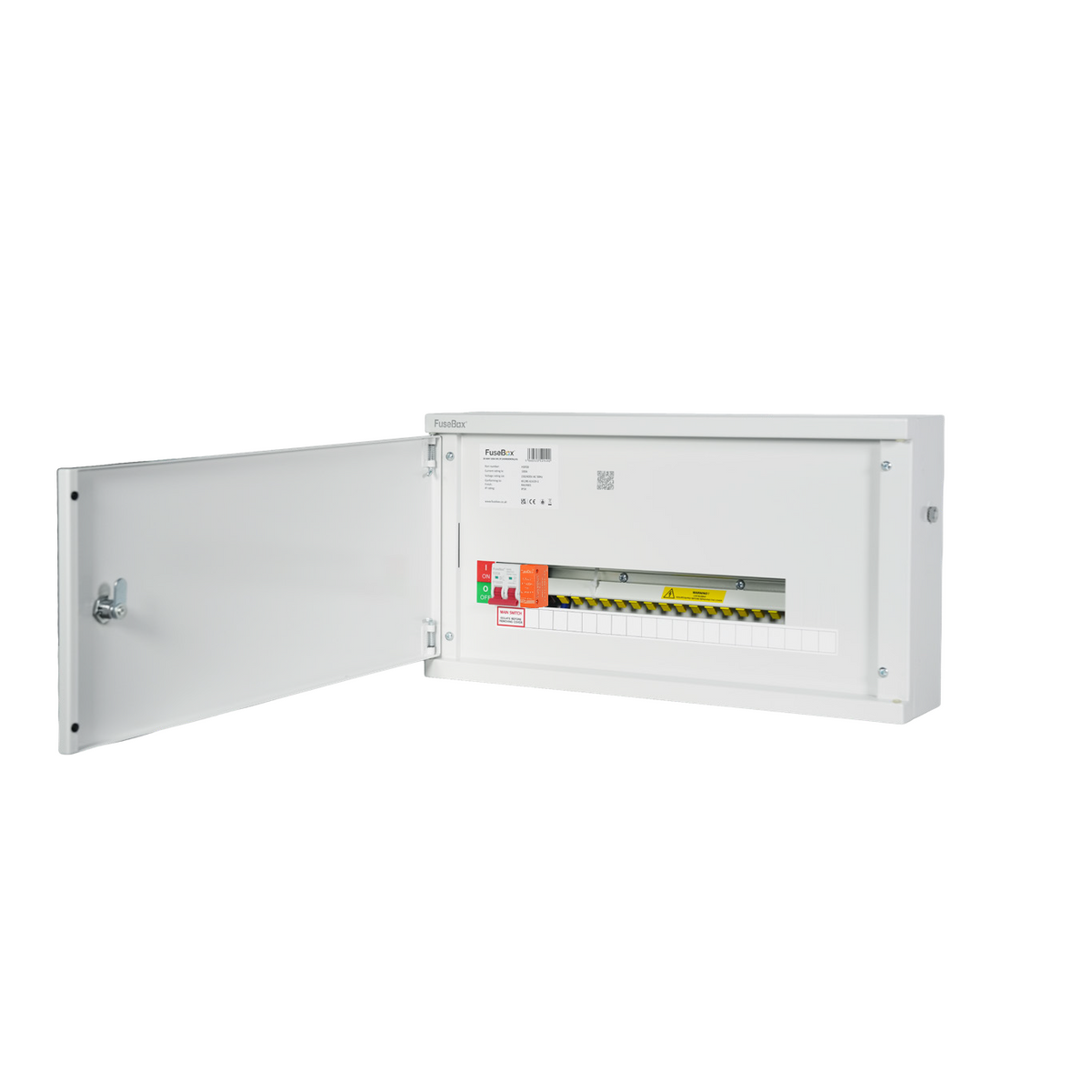 FuseBox HSP19Z 19 Way SP&N Horizontal Distribution Board c/w Main Switch & SPD