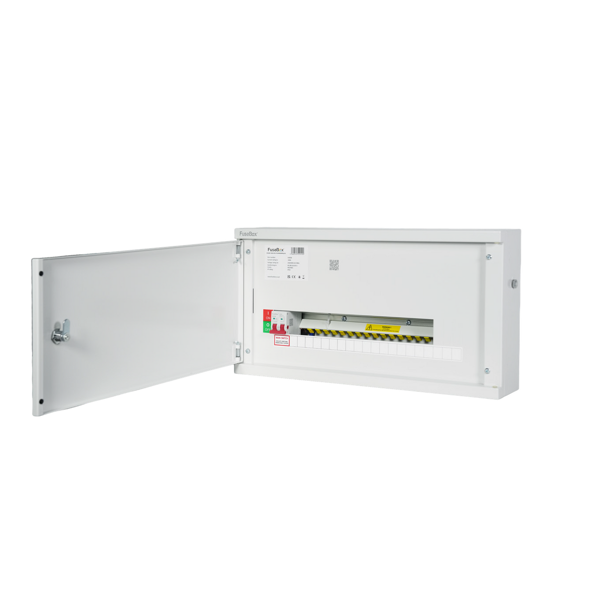 FuseBox HSP20 20 Way SP&N Horizontal Distribution Board c/w Main Switch