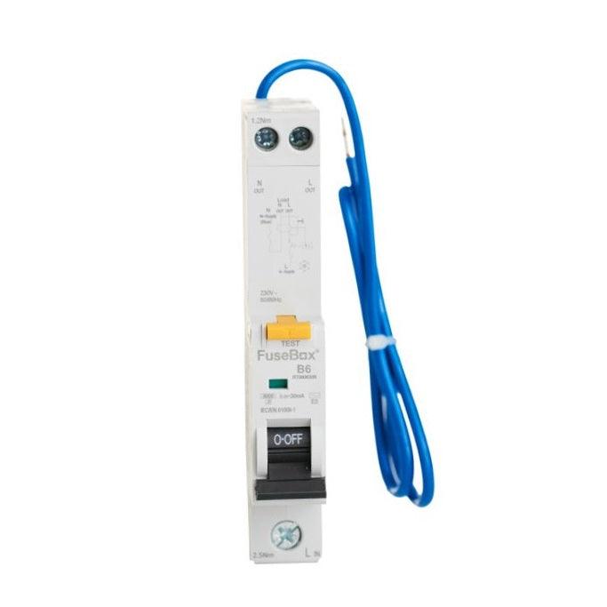 FuseBox RCBO B Curve 6kA 30mA Type A
