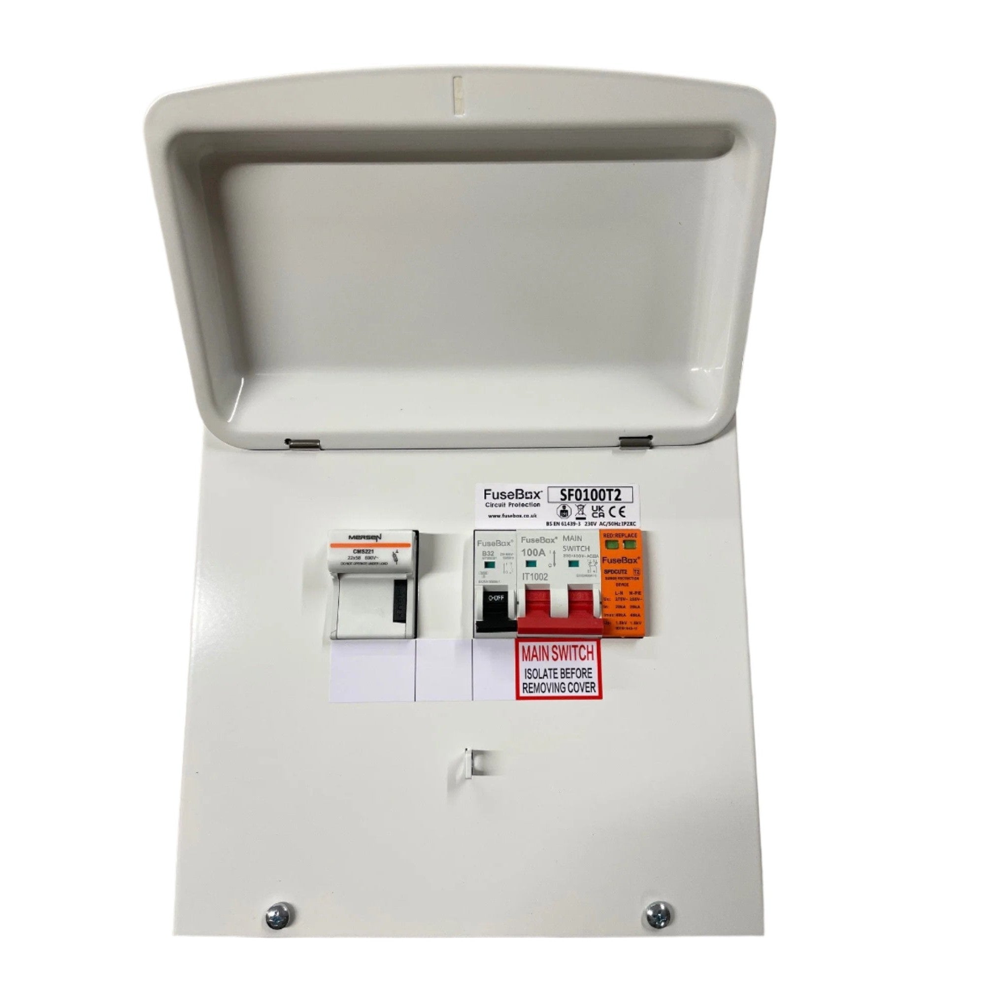 FuseBox SF0100T2 100A Fused Switch with T2 SPD