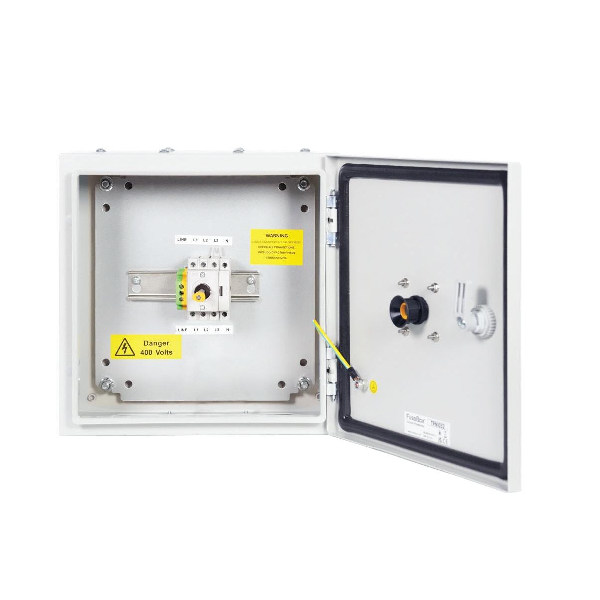 Fusebox TPNI063 63A TP&N Metal Isolator Switch Disconnector