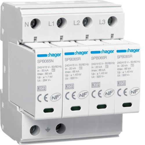 Hager JK102SPD 125A Surge Protection Kit Type 2