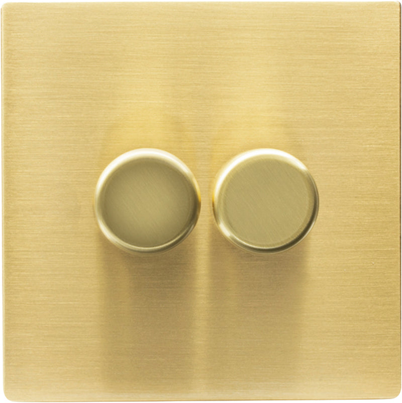 Hamilton 72C2XL-SD250MW-C Hartland CFX Satin Brass 2g Wi-Fi Rotary Master LED Dimmer Satin Brass) c/w SB Classic Knob