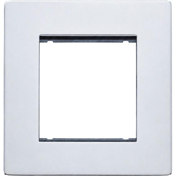 Hamilton 77CEURO2 Hartland CFX EuroFix Bright Chrome Single Plate complete with 2 EuroFix Apertures 50x50mm and Grid