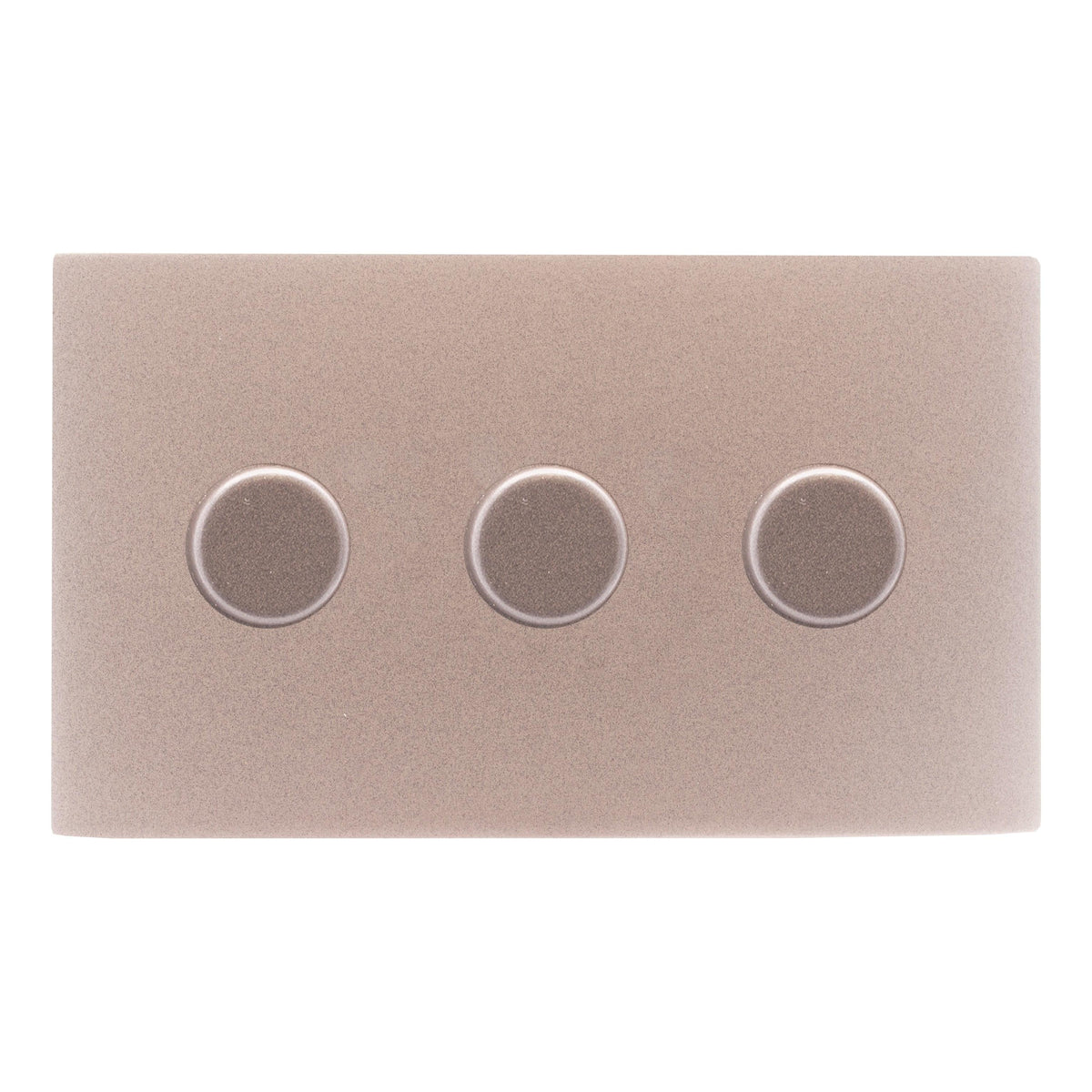 Hamilton 7BGC3XLEDITB250-C Hartland CFX Bassalt Gray 3g 250W LED 2 Way Push On/Off Rotary Dimmer Bassalt Gray per gang c/w BG Classic Knob
