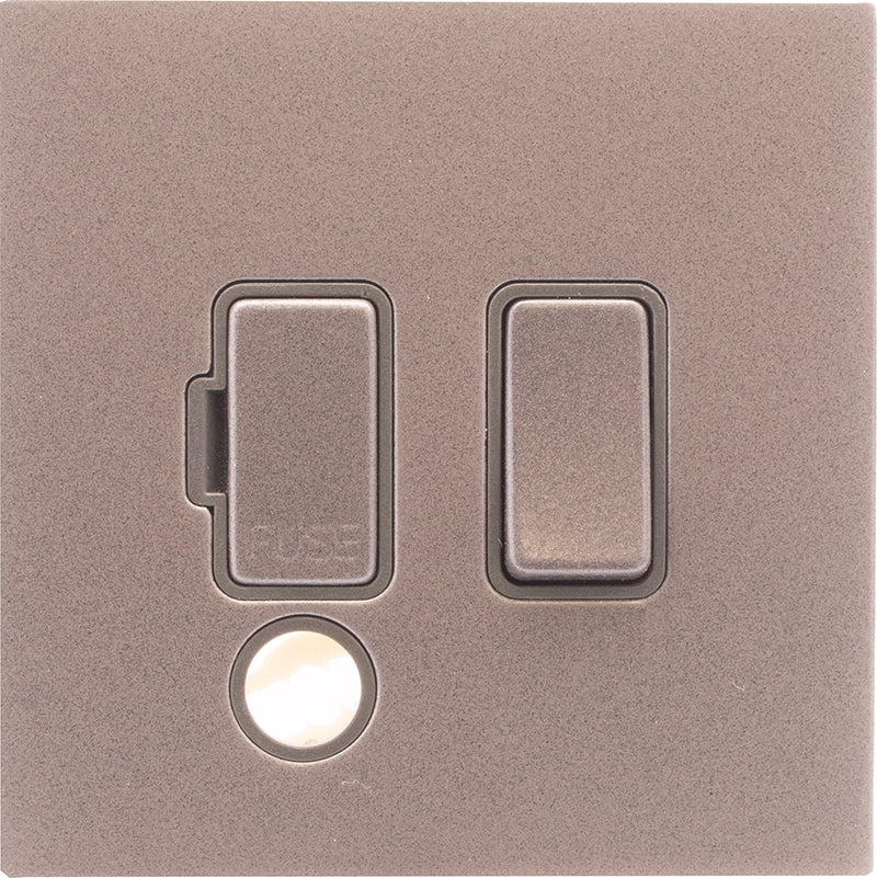 Hamilton 7BGCSPCBG-QG Hartland CFX Bassalt Gray 1 gang 13A Double Pole Fused Spur and Cable Outlet Bassalt Gray/Quartz Grey