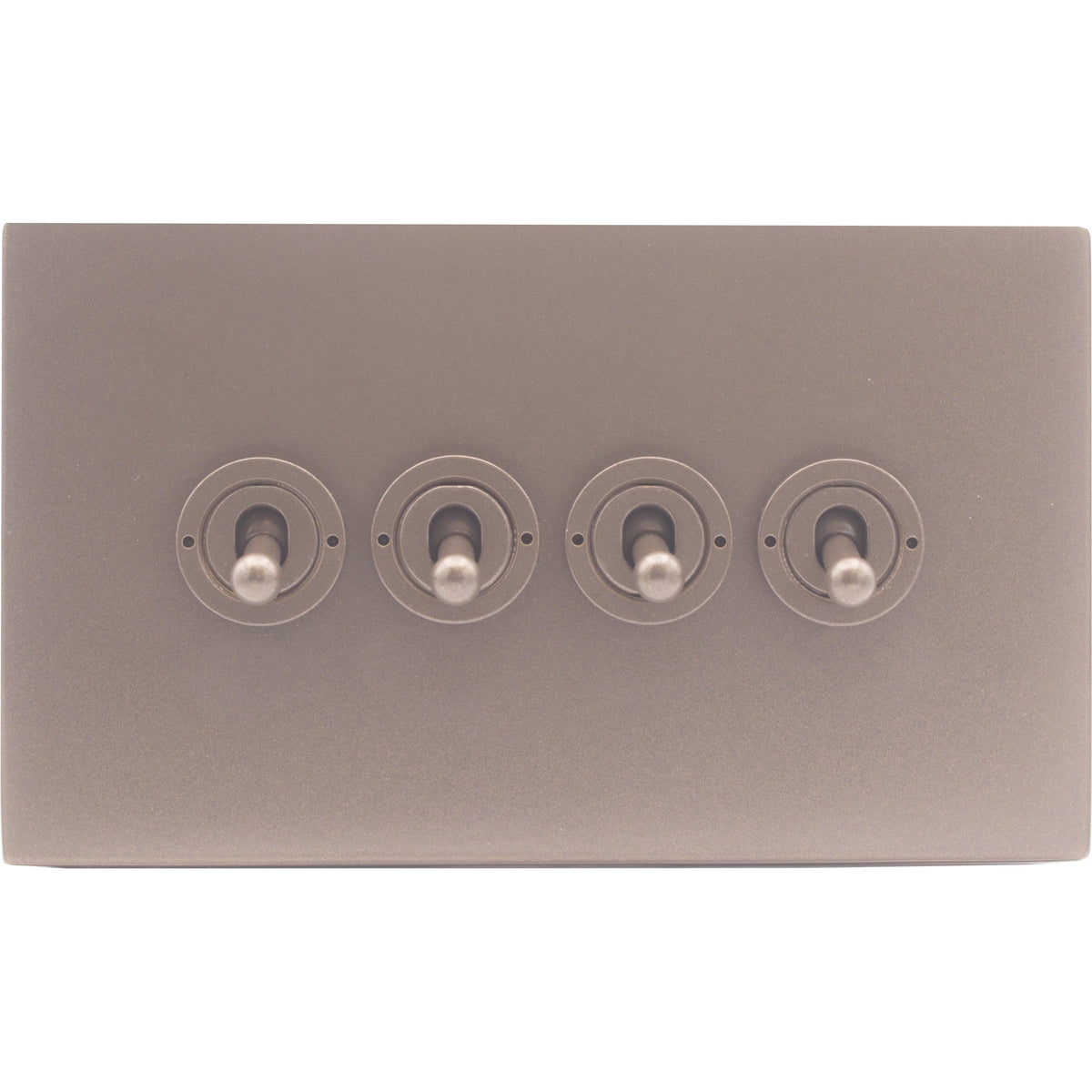 Hamilton 7BGCT24-C Hartland CFX Bassalt Gray 4 gang 20AX 2 Way Toggle Bassalt Gray c/w BG Classic Toggle