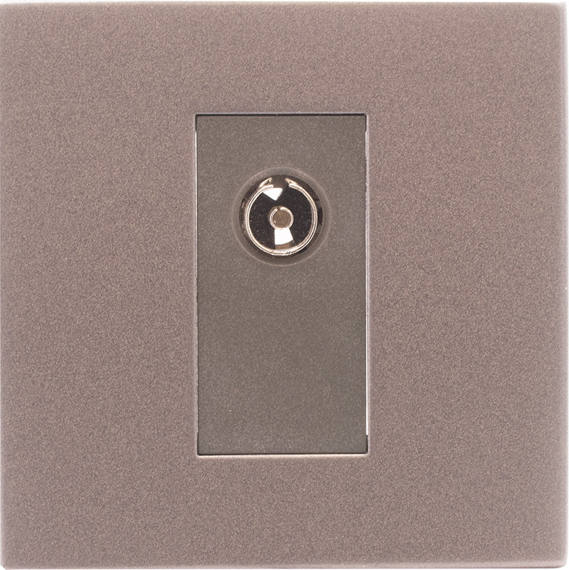Hamilton 7BGCTVQG Hartland CFX Basalt Gray 1 gang Non-Isolated Television 1in/1out Quartz Grey