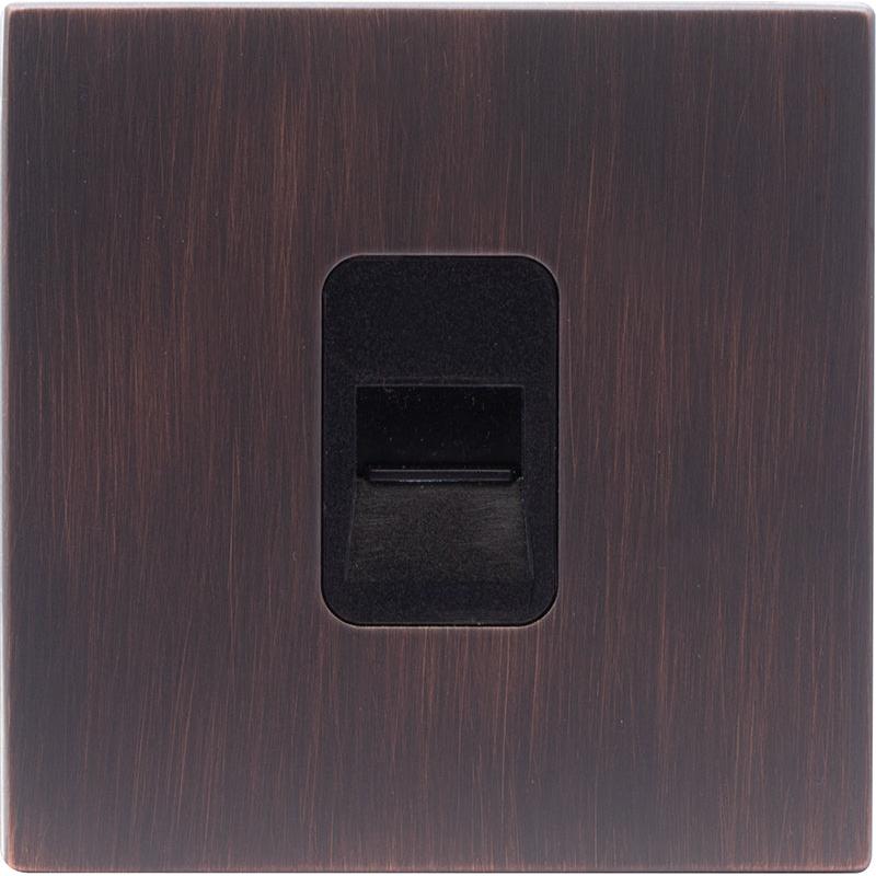 Hamilton 7EBCTCMB Hartland CFX Etrium Bronze 1 gang Telephone Master Black