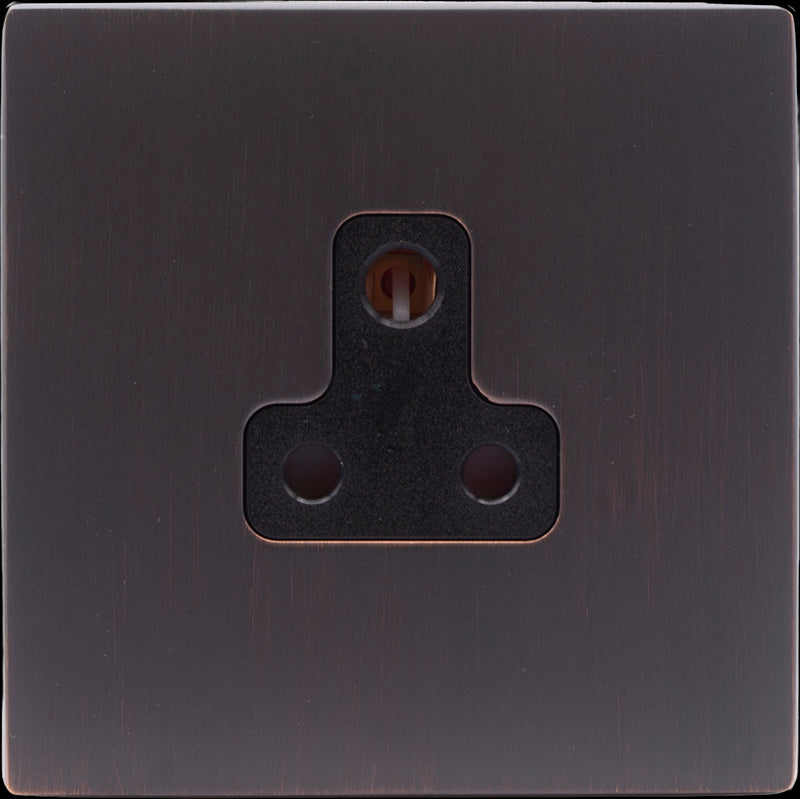 Hamilton 7EBCUS5B Hartland CFX Etrium Bronze 1 gang 5A Unswitched Socket Black