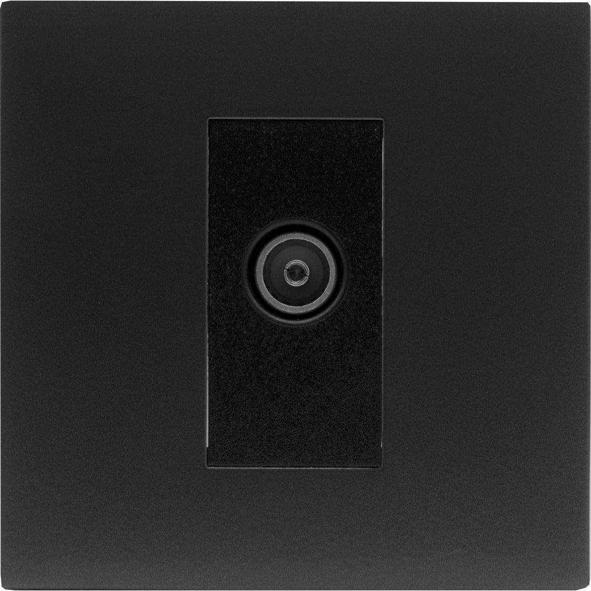 Hamilton 7MBCDTVFB Hartland CFX Matt Black 1 gang Non-Isolated TV (Female) (DAB Compatible) Black