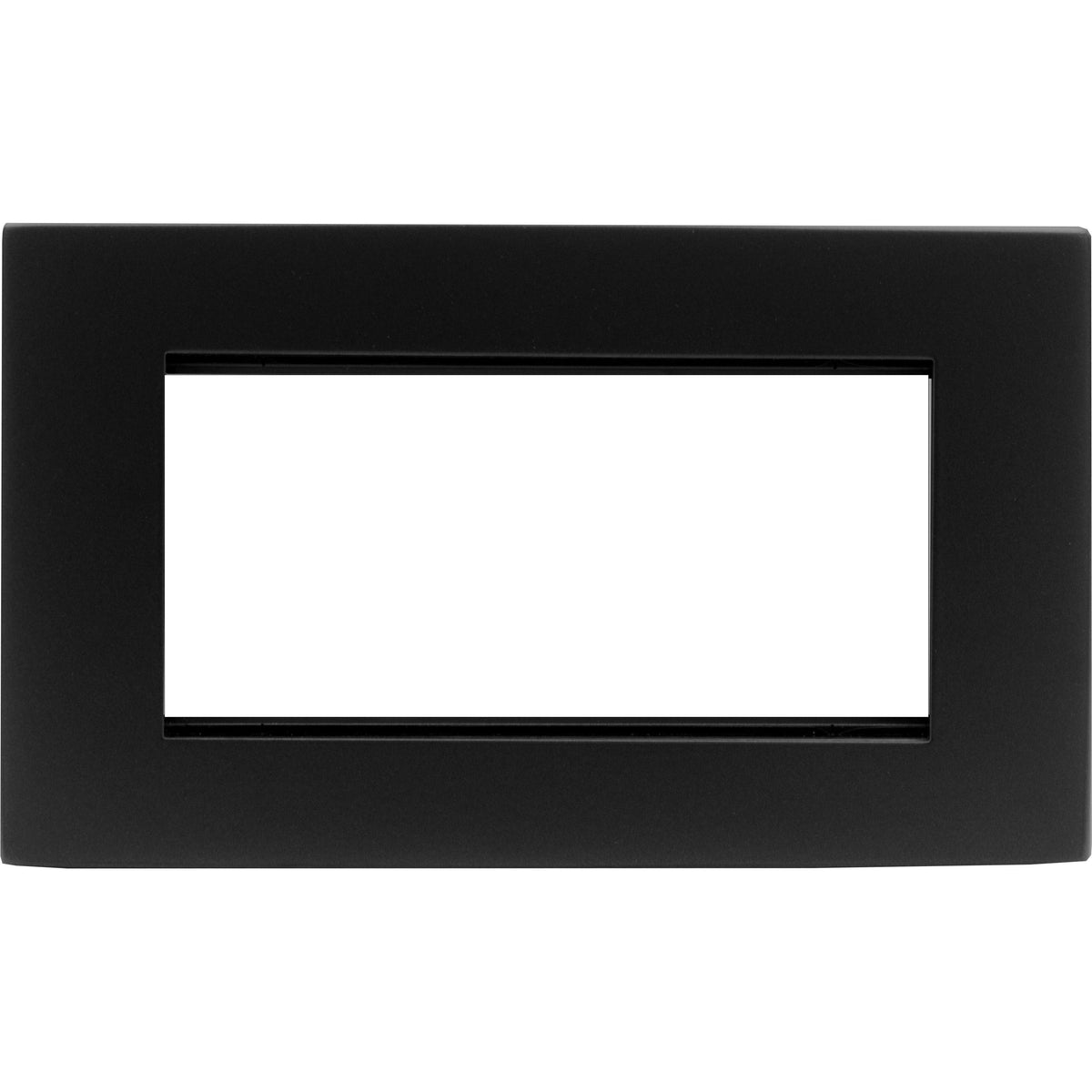 Hamilton 7MBCEURO4 Hartland CFX EuroFix Matt Black Double Plate complete with 4 EuroFix Apertures 100x50mm and Grid