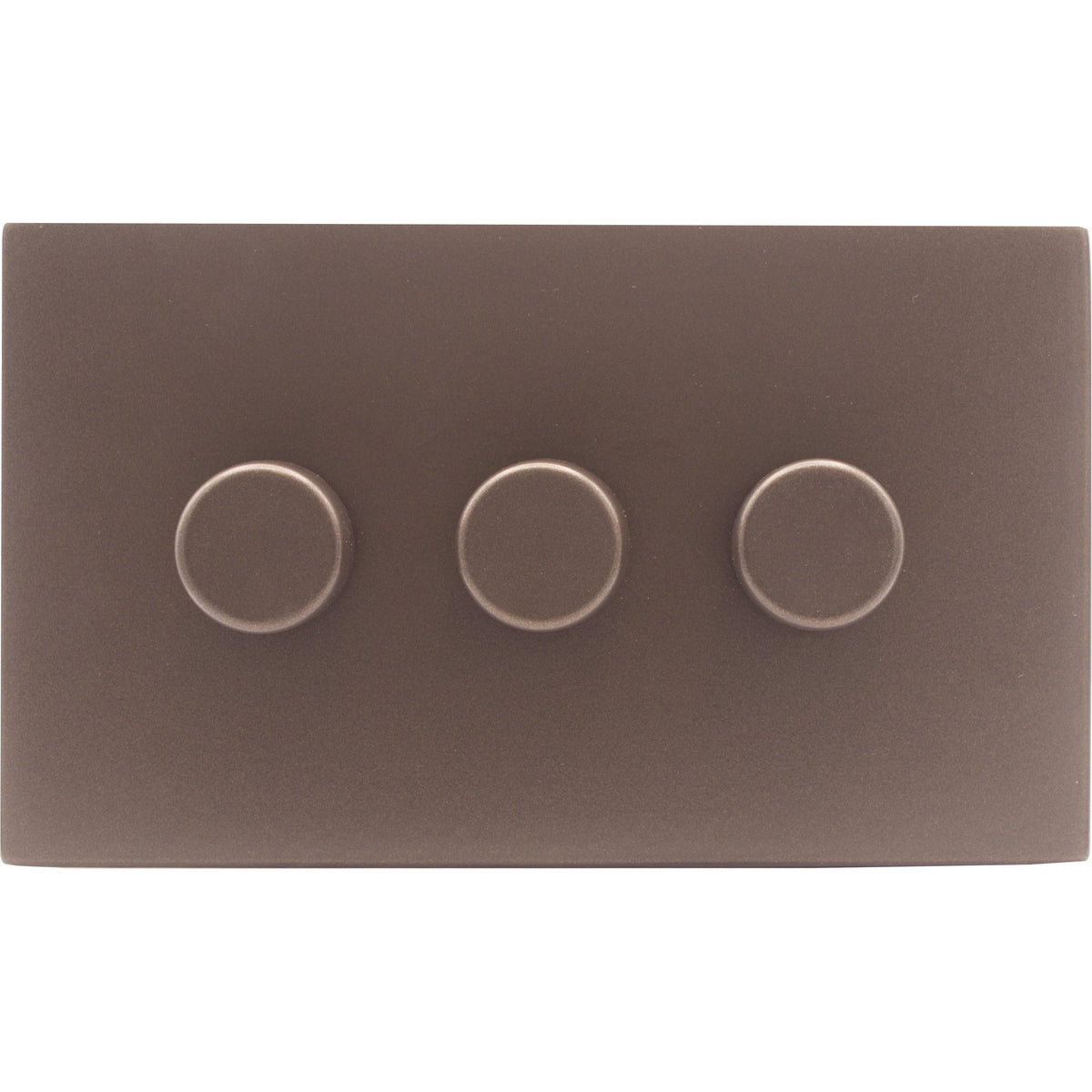 Hamilton 7RBC3XLEDITB250-C Hartland CFX Richmond Bronze 3g 250W LED 2 Way Push On/Off Rotary Dimmer Richmond Bronze per gang c/w RB Classic Knob