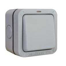 Hamilton ELMR21 Elemento 1 Gang 2 Way Neon Switch IP66