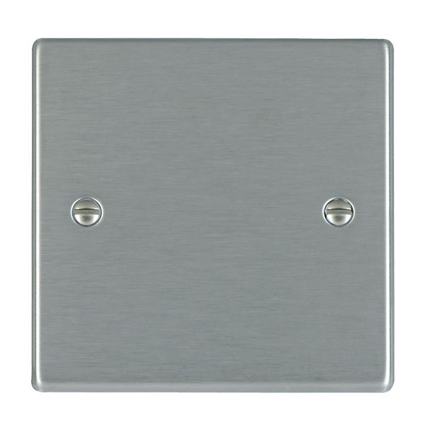 Hartland 74BPS Single Blank Plate Satin Steel