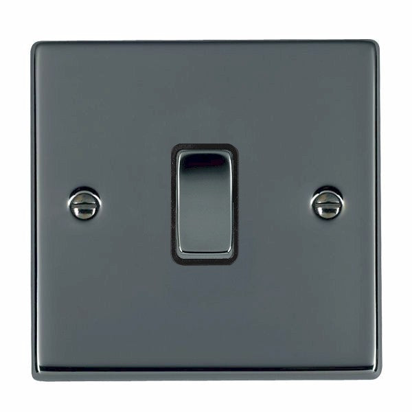 Hartland 78R31BK-B 1 gang 10AX Intermediate Rocker Black Nickel with Black Nickel/Black Inserts