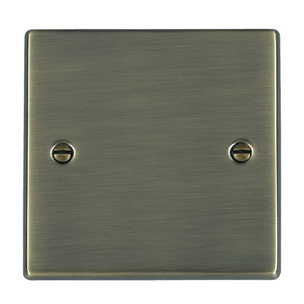 Hartland 79BPS Single Blank Plate Antique Brass