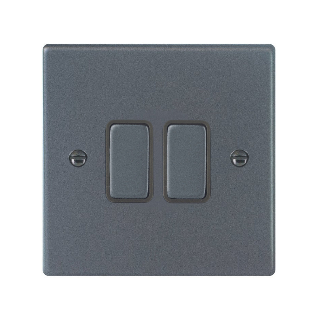Hartland 7AR21R31GA-QG 1 gang 10AX 2 Way Rocker + 1 gang 10AX Intermediate Rocker Anthra Gray with Anthra Gray/Quartz Grey Inserts